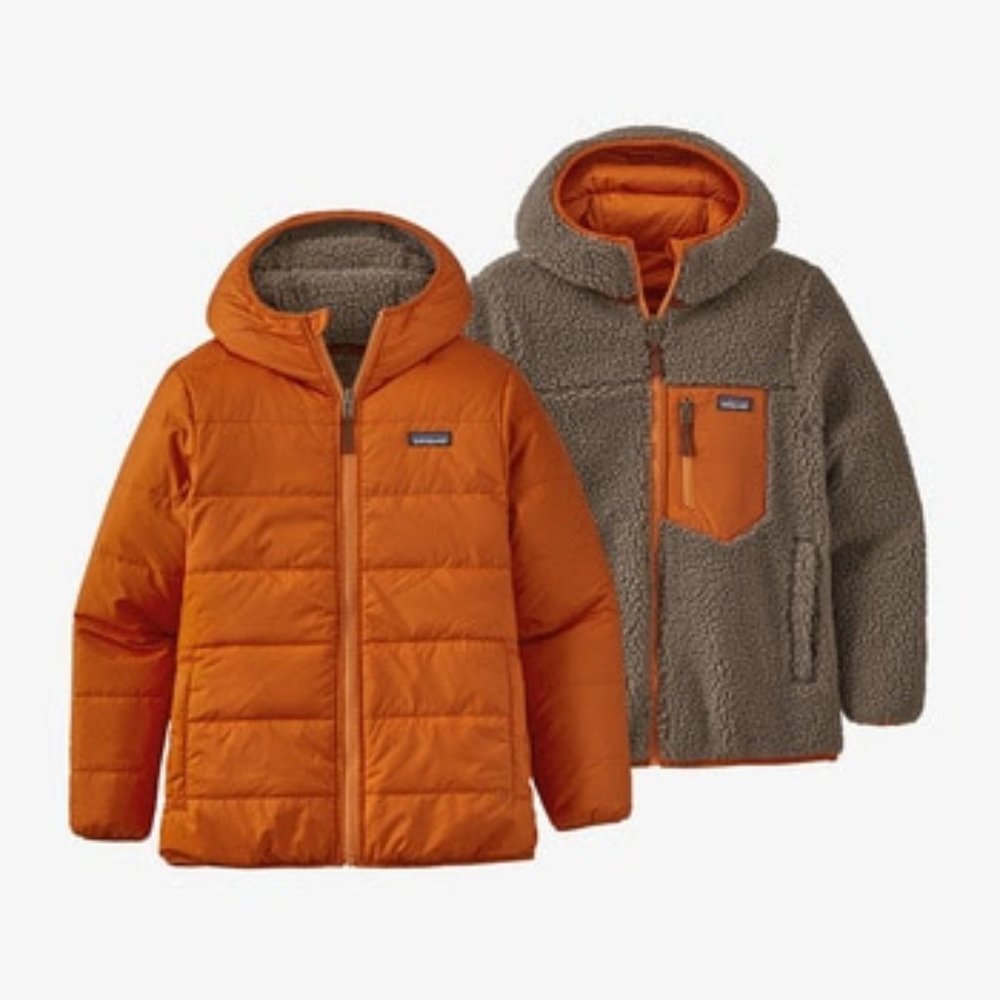 Patagonia boys insulated Sherpa jacket hoodie XXL